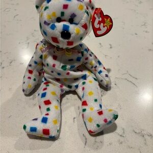 Ty Colorful Spotted Bear Plush Toy